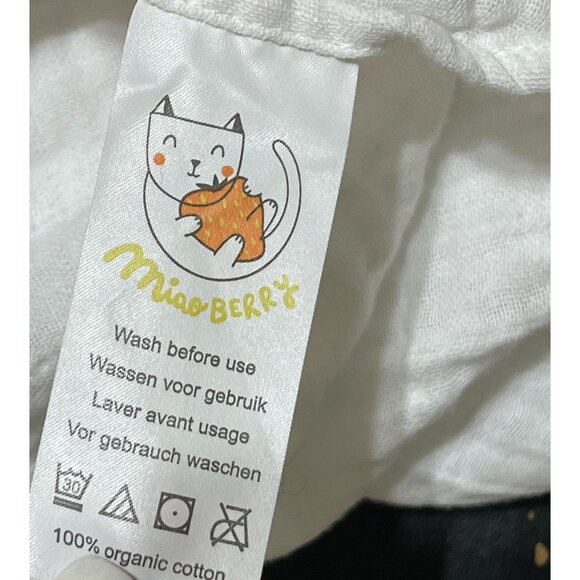 Miaoberry Organic Rainbow Baby Monthly Milestone Blanket| Rainbow Cotton Muslin - Picture 3 of 4